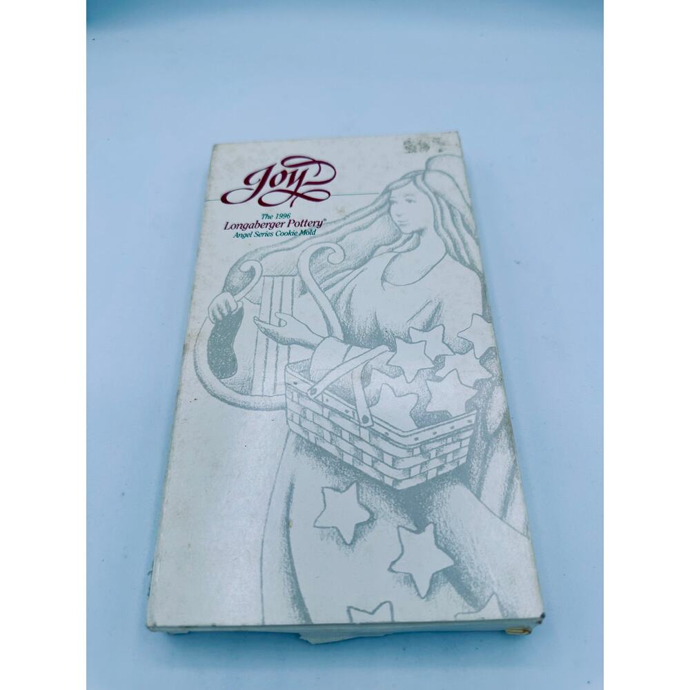 Longaberger 1996 Angel of Joy Cookie Mold , Original Inserts , Angel Series